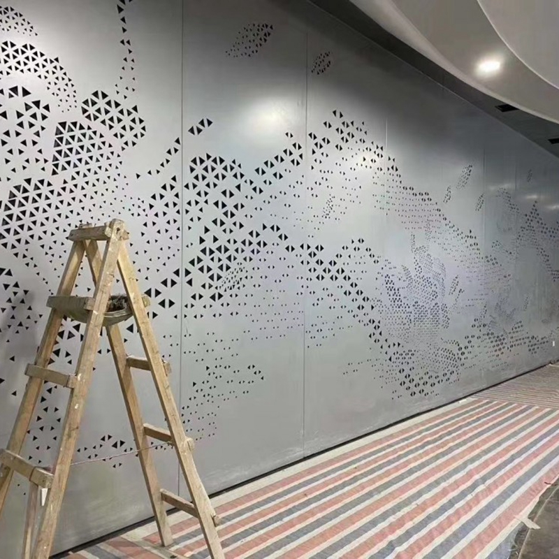 展览馆吊顶氟碳漆铝方通 天津铝单板