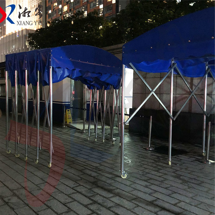 广州电动推拉活动篷 夜市停车场停车遮阳篷XYTH-07天河 电动遮阳雨棚美观大方