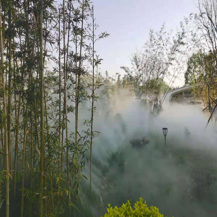 降温加湿造雾系统 潍坊小区人工造雾设备 配件