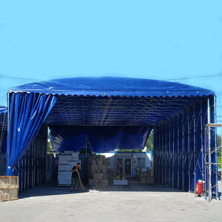 珠海白蕉室外移动推拉棚 大排档折叠雨蓬 工厂环保帐篷联系方式