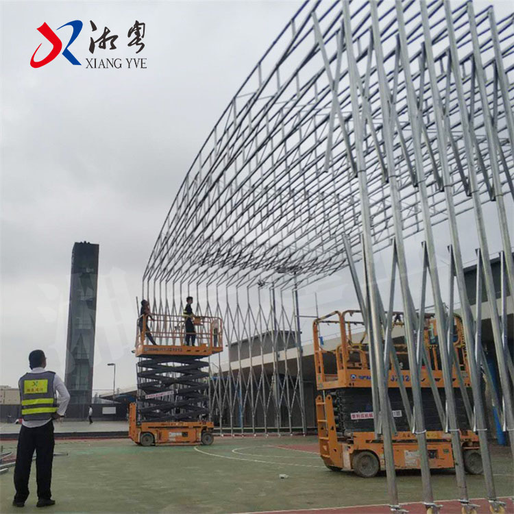 广州增城 户外工地蓬 仓库移动棚 遮阳推拉篷 40米长20米宽