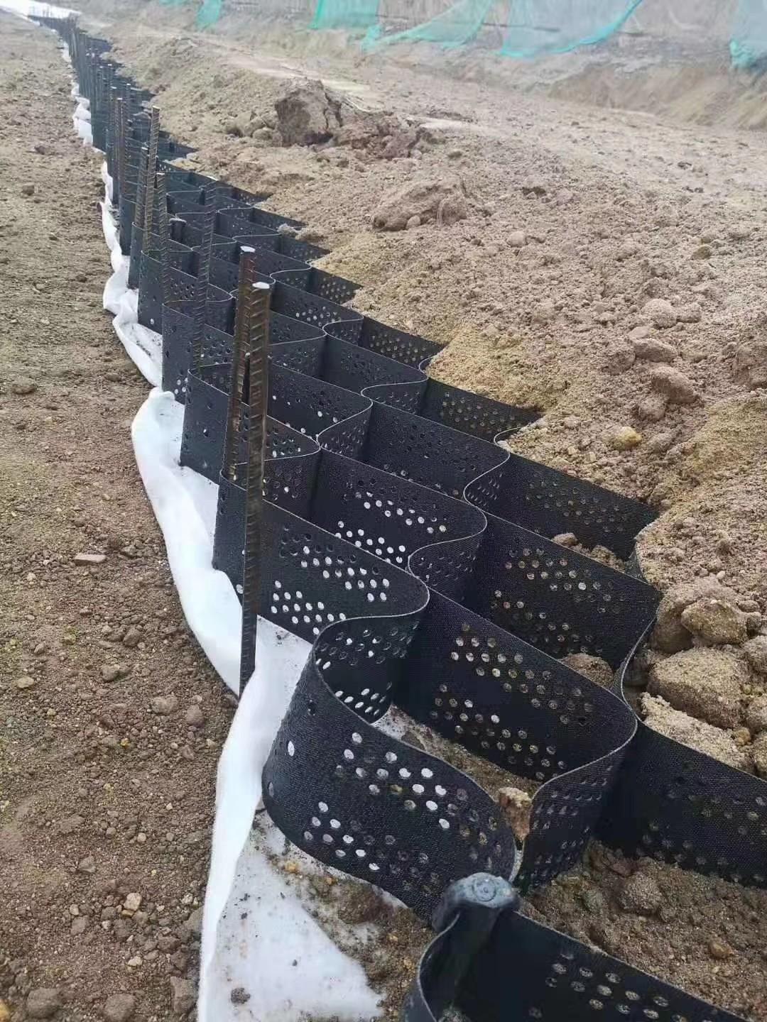 河道护坡土工格室 挡土墙HDPE土工格室 可提供施工指导