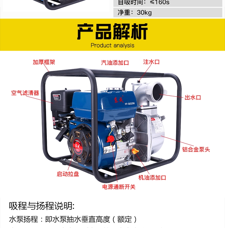 安陽汽油機水泵銷售