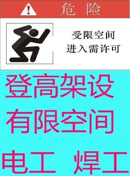 上海有限空間作業證培訓考證