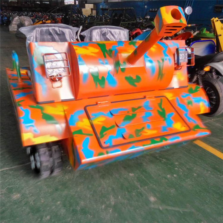 电动儿童游乐坦克车 纯工业橡胶履带设计 大型坦克