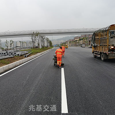 重庆马路热熔标线施工公司 小区学校工厂画线
