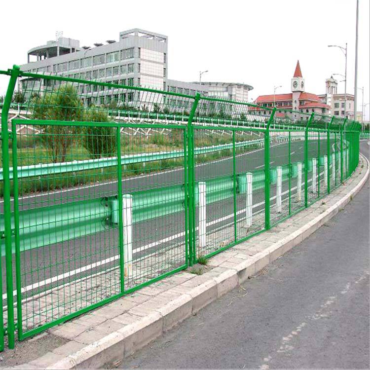 百瑞 高速道路防护网 浸塑钢丝围栏 厂区隔离栅厂家直销