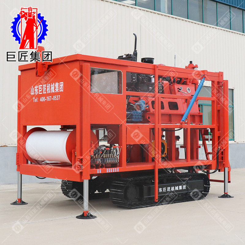 华夏巨匠供应 300米履带液压岩芯钻机 百米液压地质岩芯勘探设备
