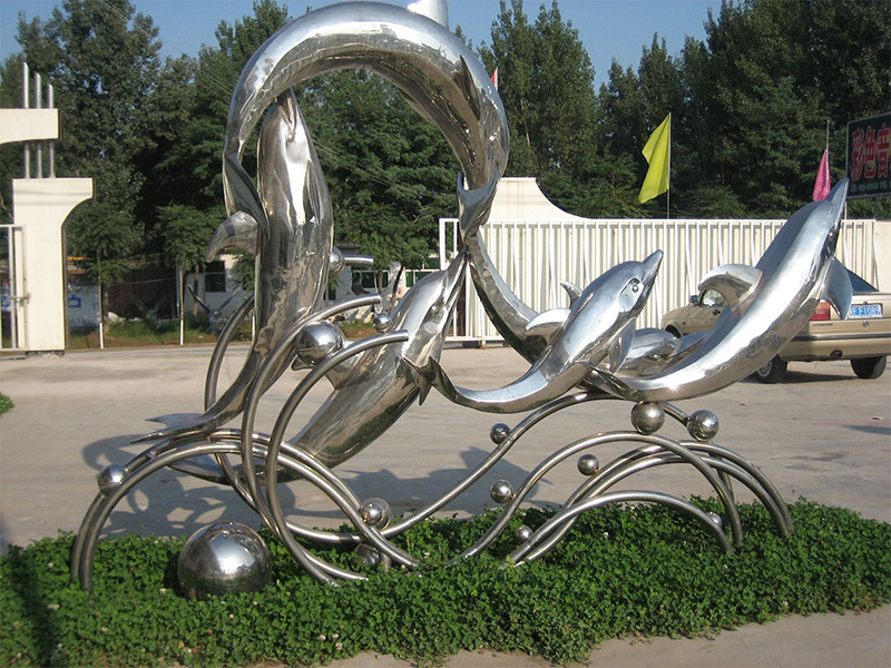 不锈钢雕塑动物生产厂家|公园标识雕塑制作