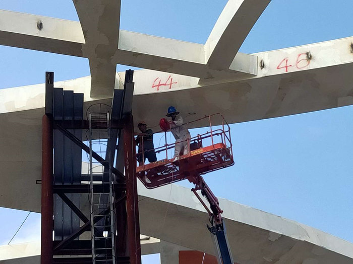 西安展览馆钢结构安全性检测报告7天出具 钢结构网架检测