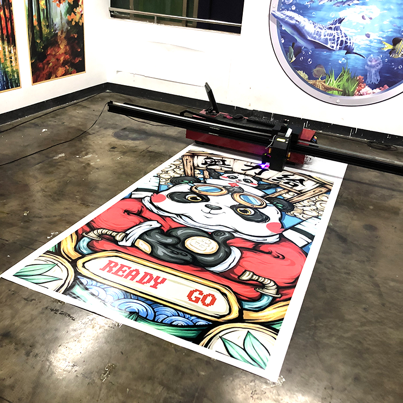 领晟车位涂鸦机立体地面打印机多功能车位绘画机全自动车位喷绘机