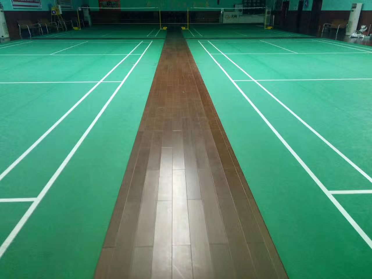 pvc羽毛球场 室内篮球场地胶 健身房PVC地胶 舞蹈PVC室地板