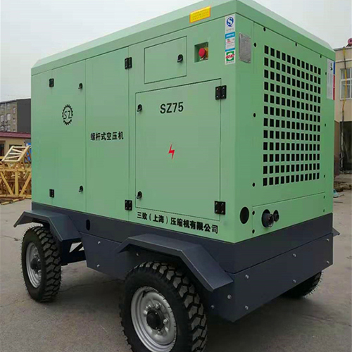 安徽省霍邱三致移动空压机SZDY75绿色工程机