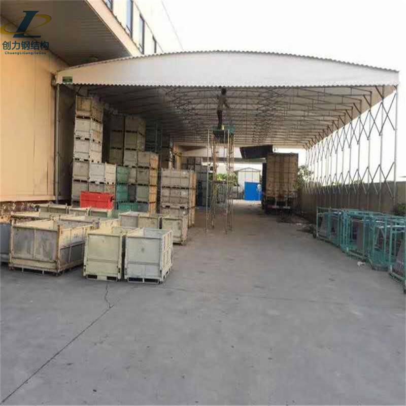 邯郸涉县移动式推拉雨棚 大型折叠雨篷 推拉蓬生产厂家