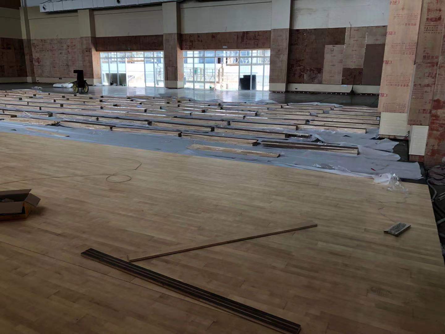 海口市室内风雨 操场运动木地板项目