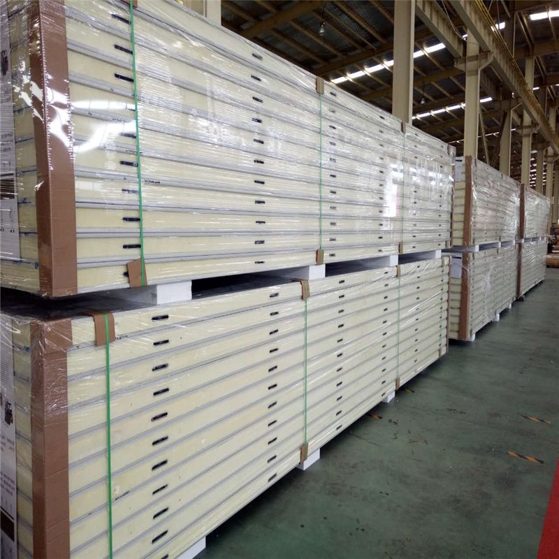 速冻库用多厚的板材 聚氨酯夹芯复合板 20公分双面彩钢板价格