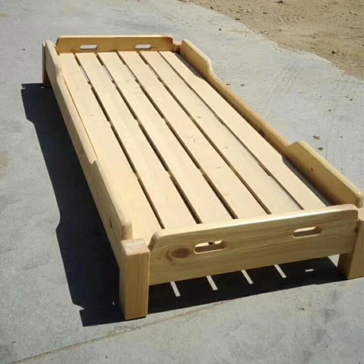 幼儿园午托儿童实木一体床儿童叠叠床儿童家具床
