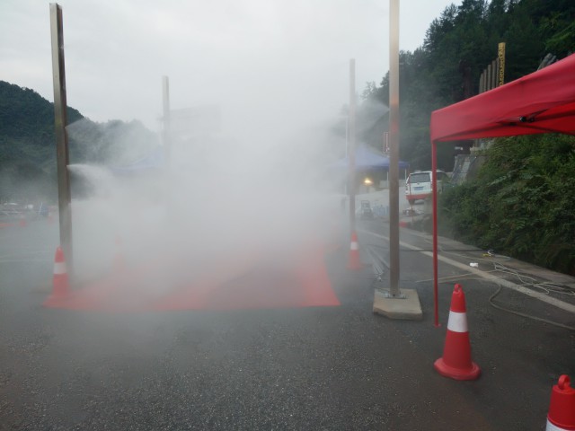 车辆通道喷雾消毒