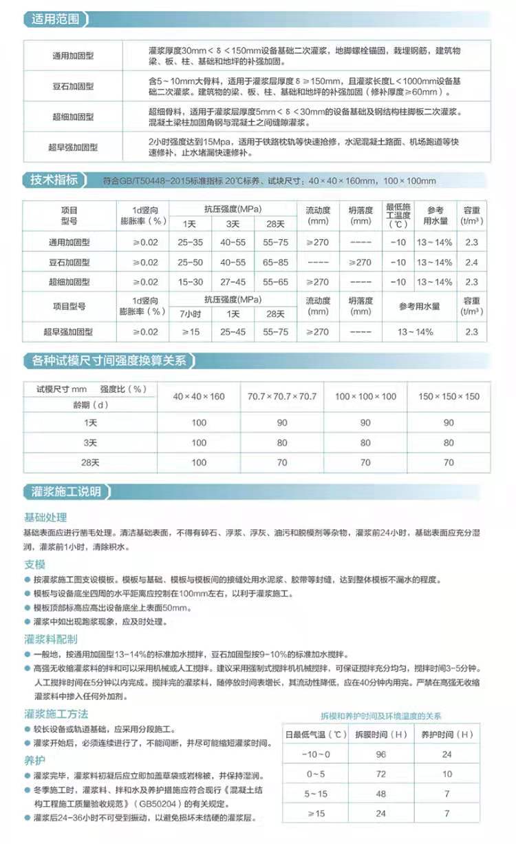 吉安座漿料支座灌漿料博瑞雙杰,設(shè)備基礎(chǔ)梁柱I灌漿料