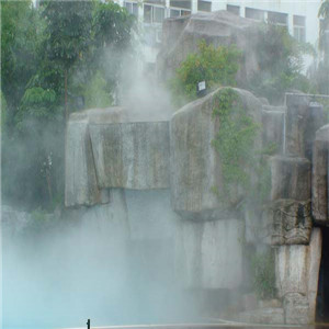 水雾飘起来的喷泉 创意新颖