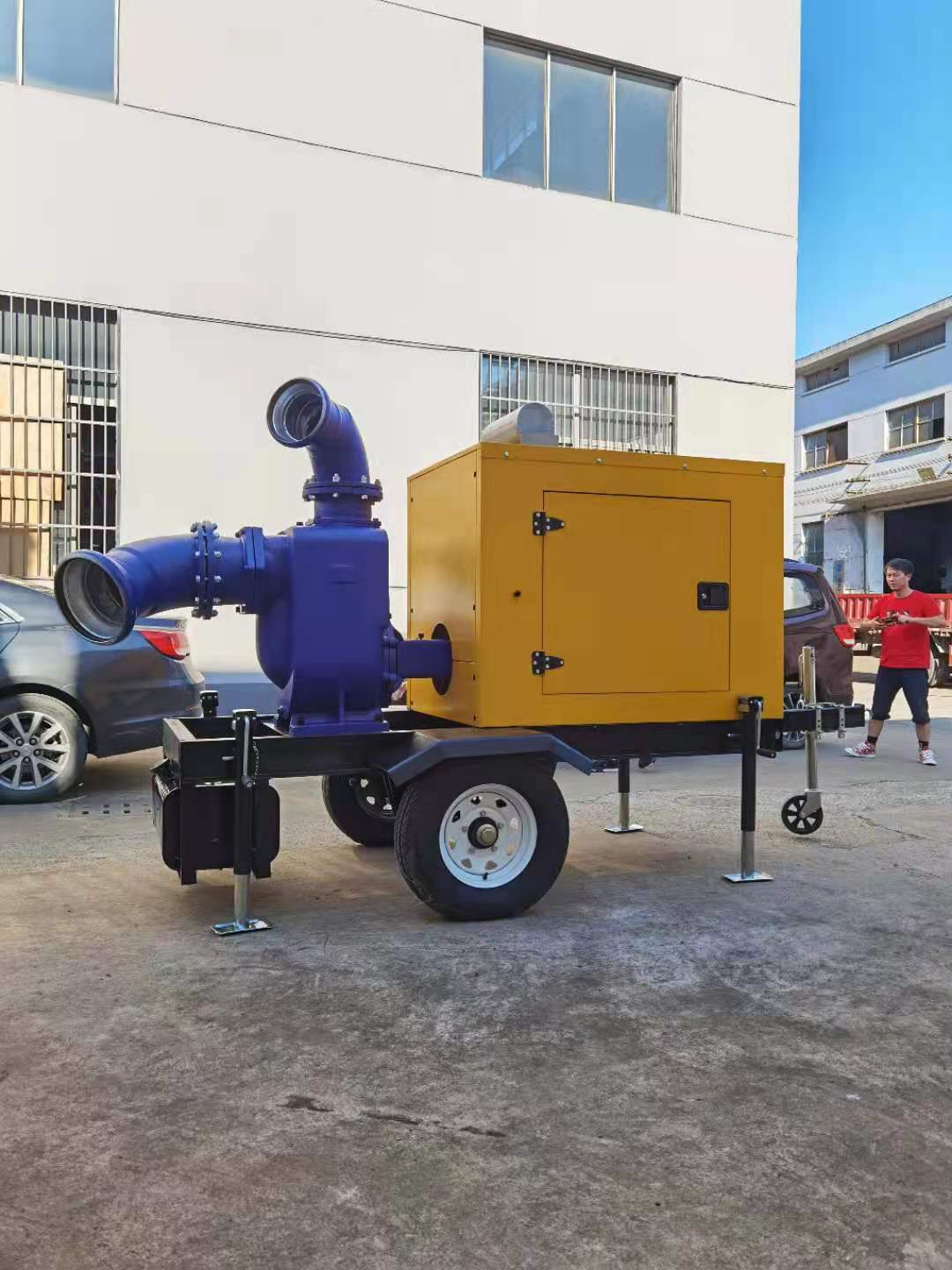 大泽动力1000立方移动排水泵车6000立方柴油水泵