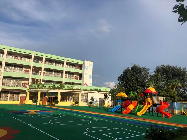 中山幼儿园彩色地板施工 防滑耐磨 设计施工