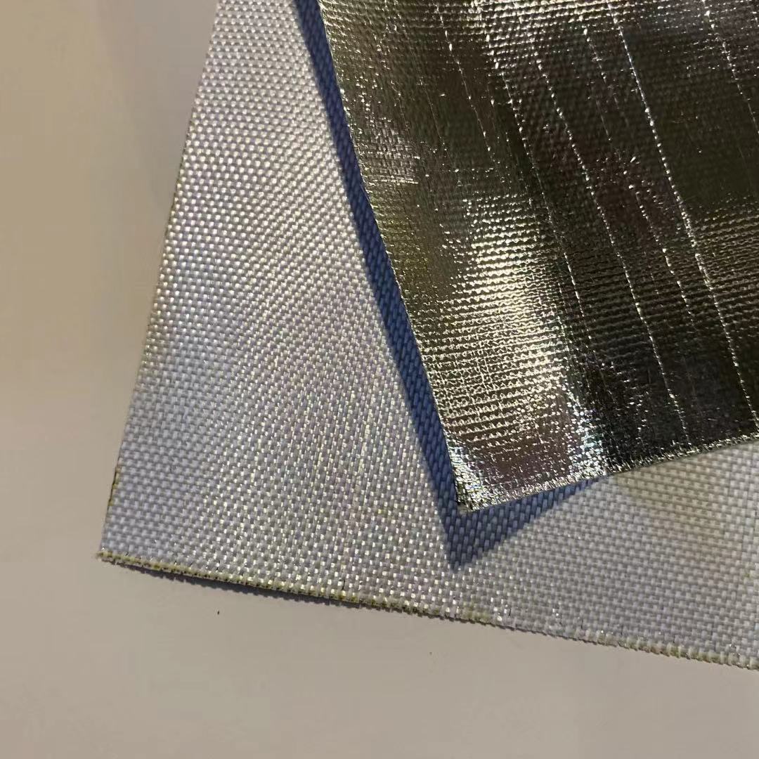 140g平纹玻纤铝箔布 防热辐射隔热布 石油蒸汽管道工业用布