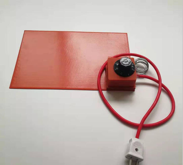 硅胶加热片硅胶发热板硅胶电加热带温度调节的加热片电热带桶加热毯