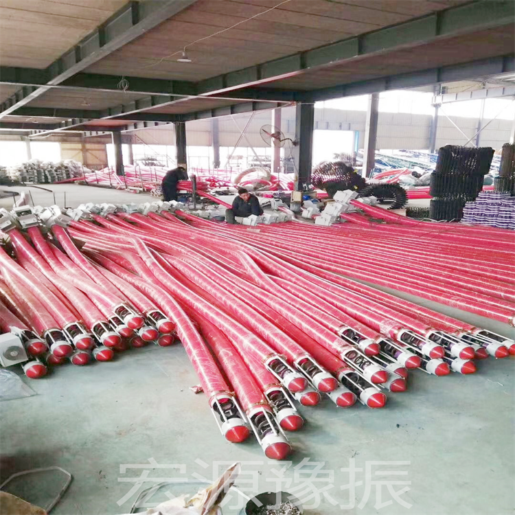 豫振供应25米16公分的软搅龙U型螺丝螺栓管子中间驱动吸粮机生产厂家