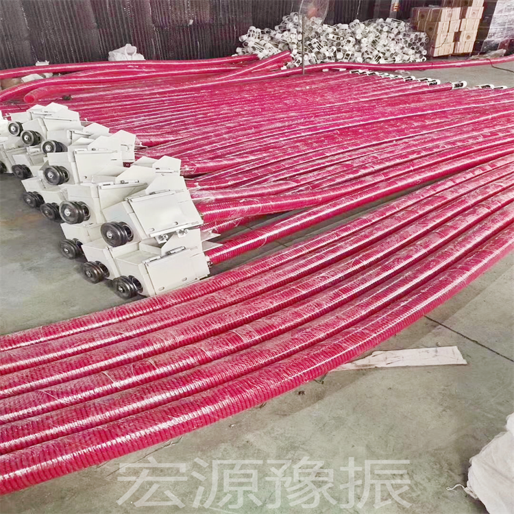 豫振供应25米16公分的软搅龙U型螺丝螺栓管子中间驱动吸粮机生产厂家