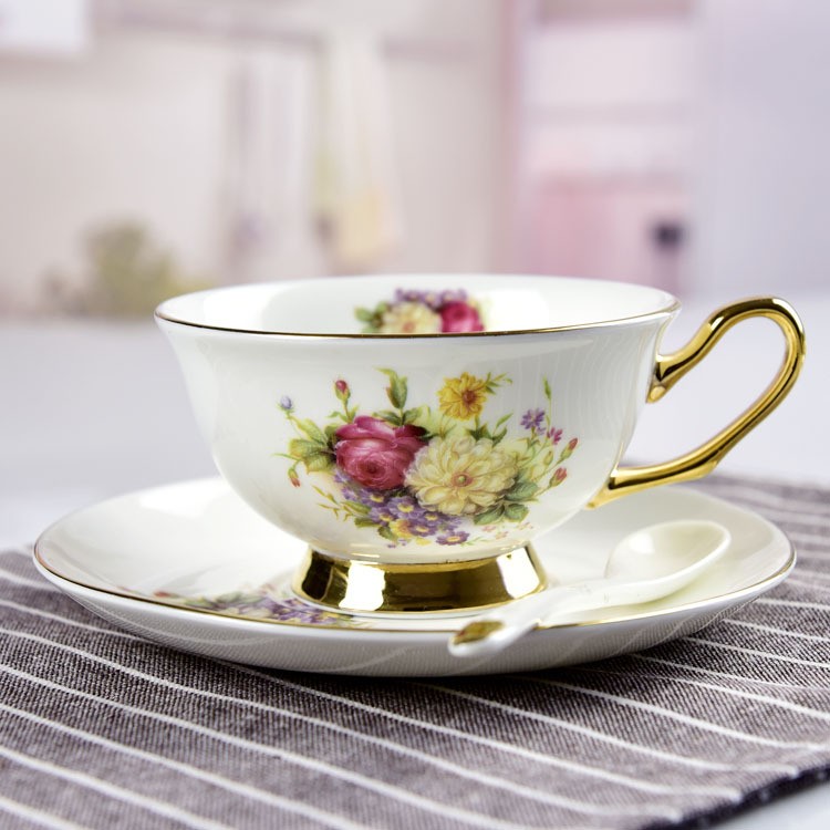 厂家批发陶瓷咖啡杯碟 骨质瓷咖啡具套装英式下午茶杯礼品