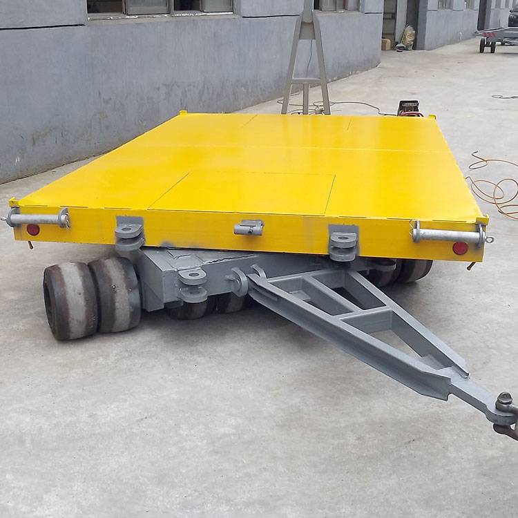 弹簧钢板牵引平板拖车 牵引平板拖车 结实耐用