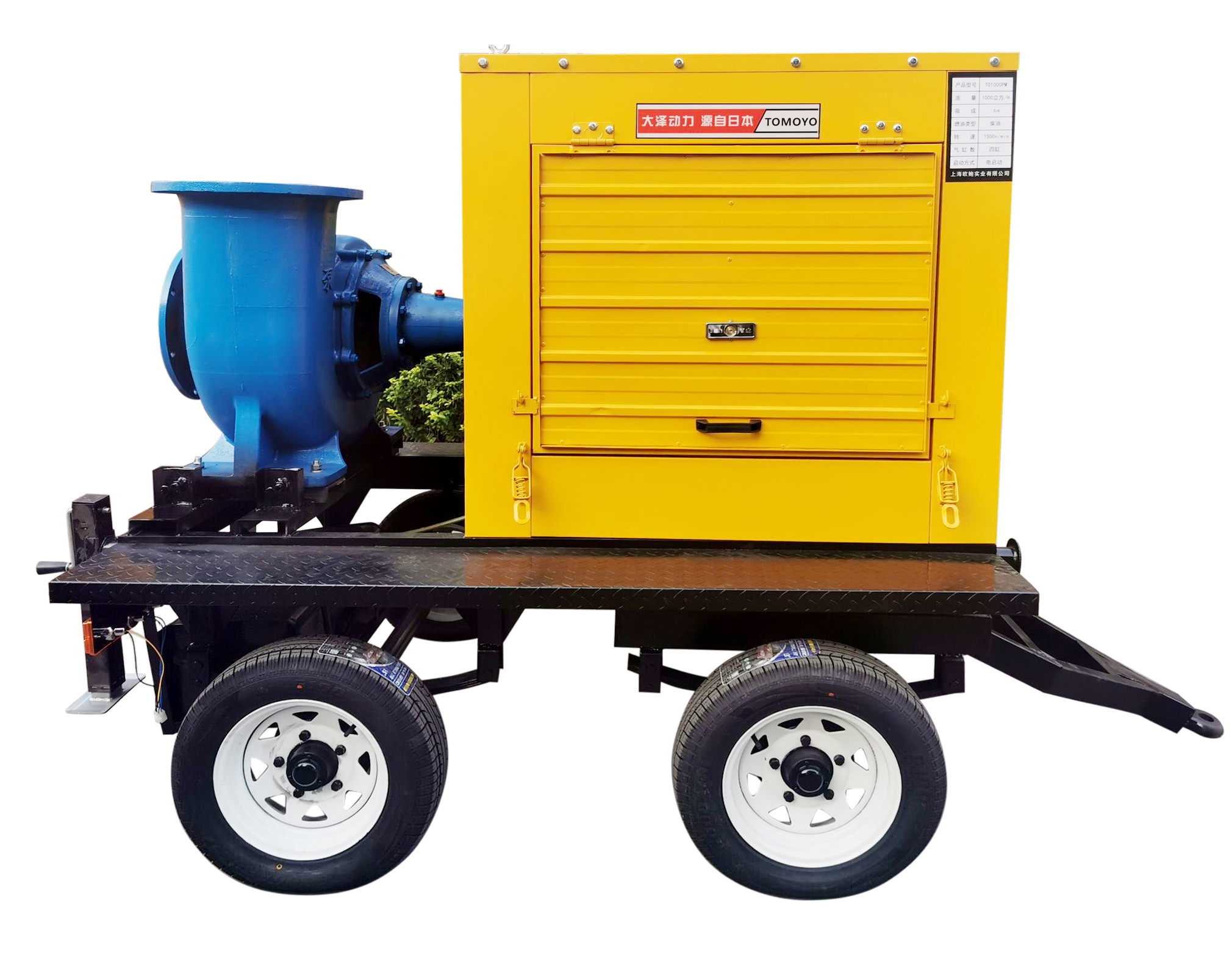 1500方柴油水泵车移动泵车