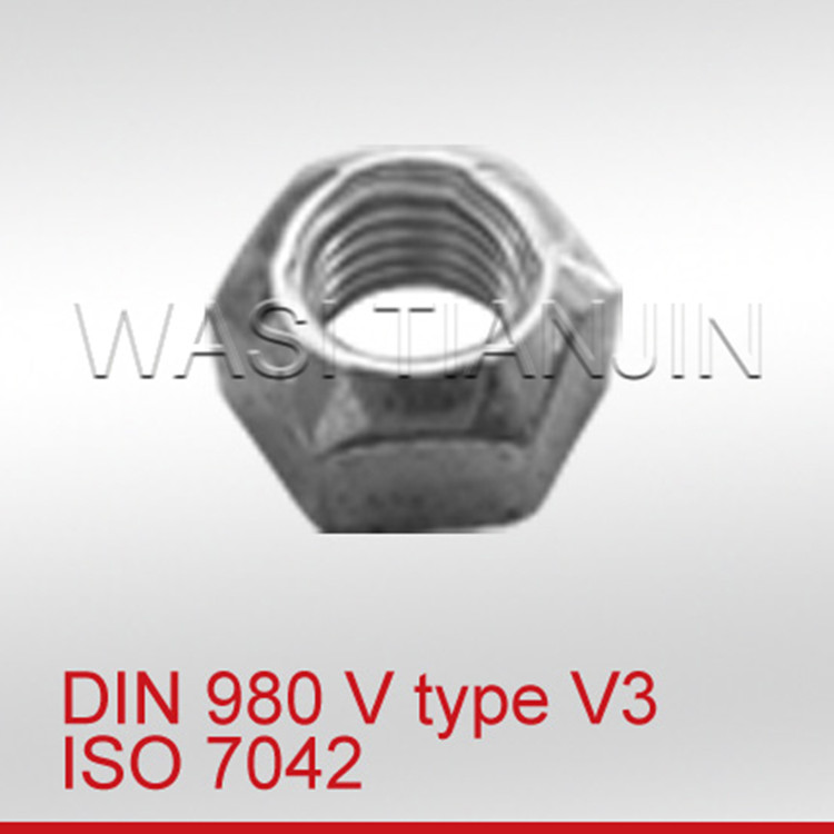 WASI万喜DIN980 ISO7042不锈钢金属锁紧螺母