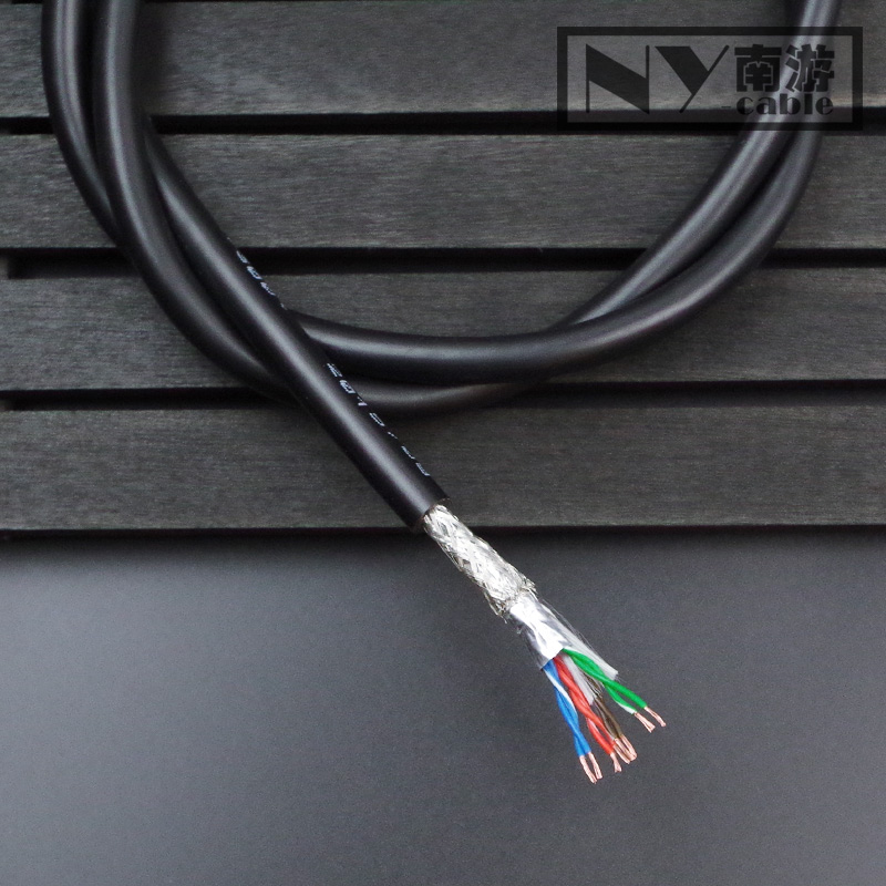南游高柔拖链网线双绞屏蔽型**五类CAT5E电缆