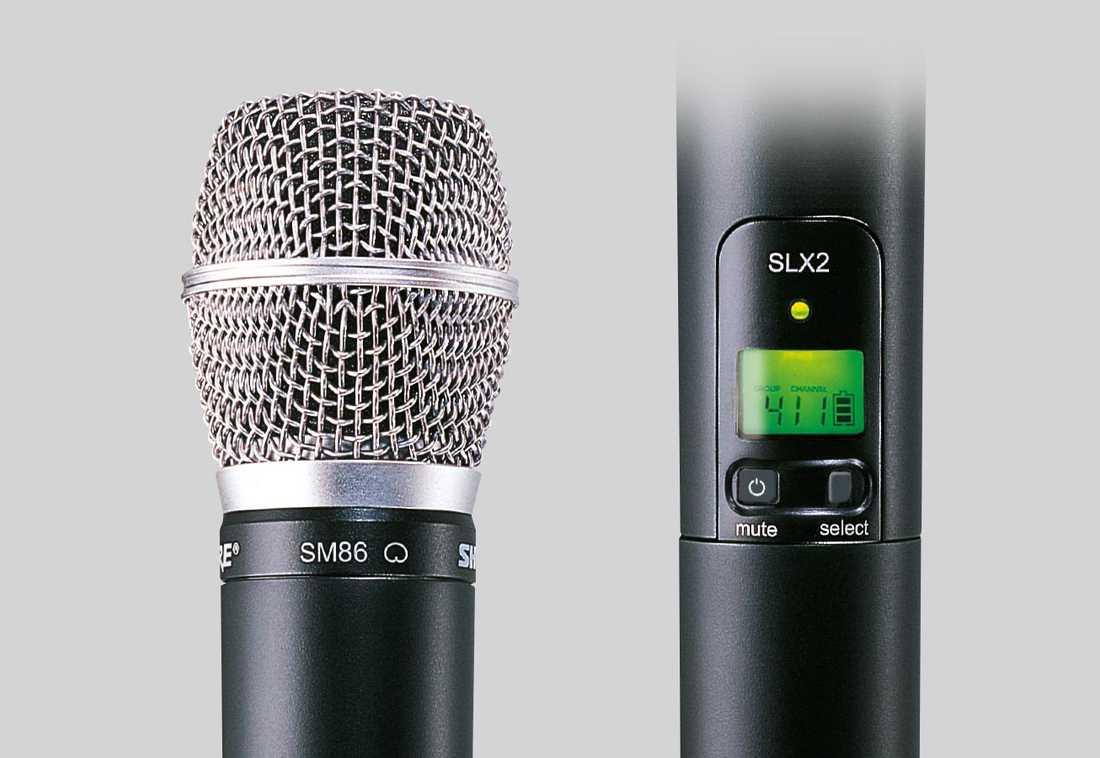 舒尔SHURE SLX2 SM86/ BETA87A 心形/心形电容麦克风 主唱与和声话筒