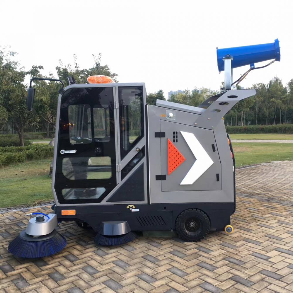 小型电动扫路车能源环卫 扫树叶石子驾驶式扫地车新
