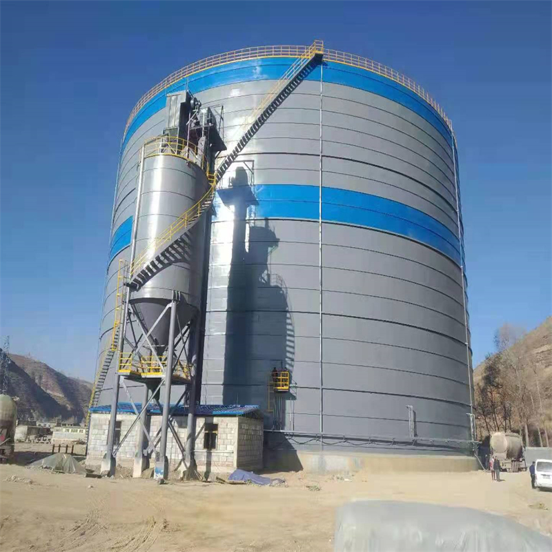高架式焊接钢板仓Ø6米 建造出料方便