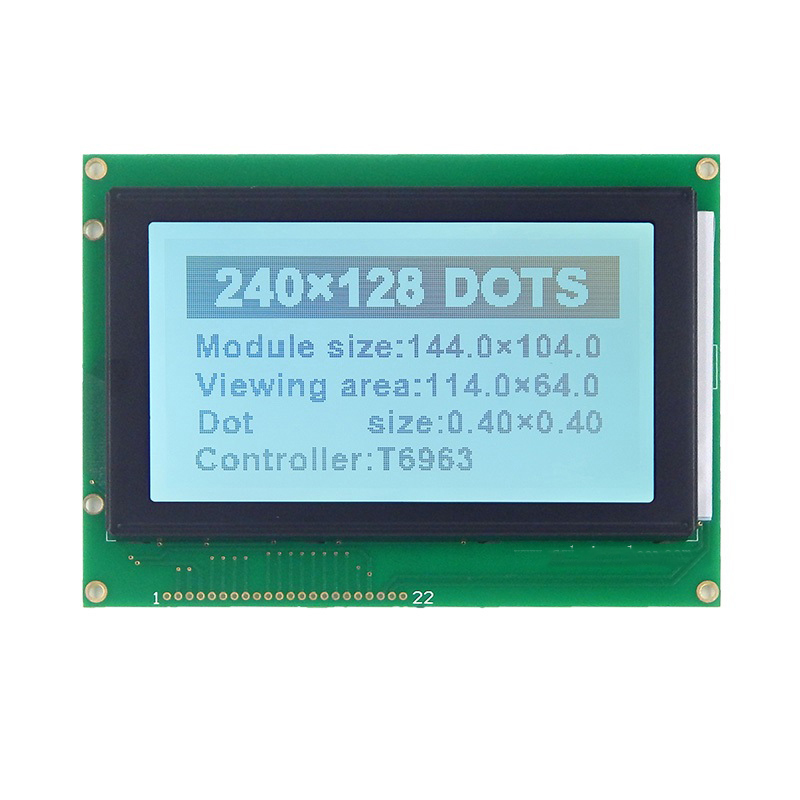 KXAZK240128LCD液晶屏RA8822控制器蓝白屏黄绿屏灰白屏