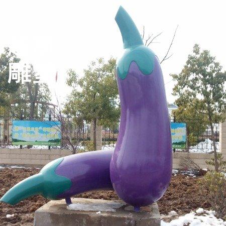 云南烤漆茄子雕塑生产厂家-云南精品法治茄子雕塑