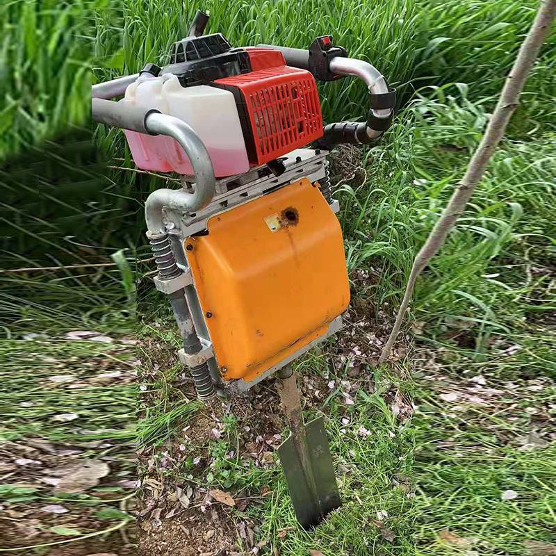 二冲程汽油铲式起苗机 多用途汽油锯齿移树 带土球起树