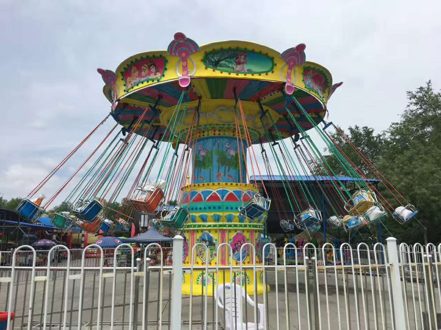 湖北大型旋轉飛椅游樂設備 飛椅 戶外公園游樂設施
