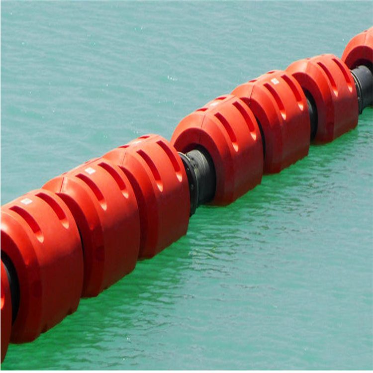水管浮筒颜色 管道重量浮力配置 疏浚管道浮筒配比数量方案