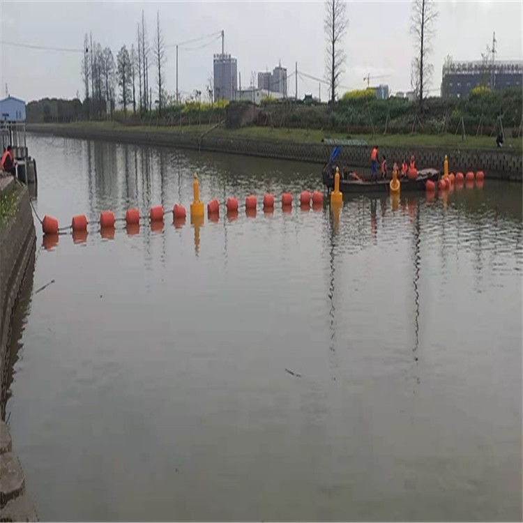 景区水上隔离拦阻漂浮杂物浮拦装置