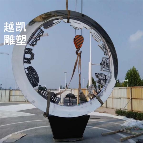 景观镂空圆环雕塑 制造商 优选软装圆环雕塑
