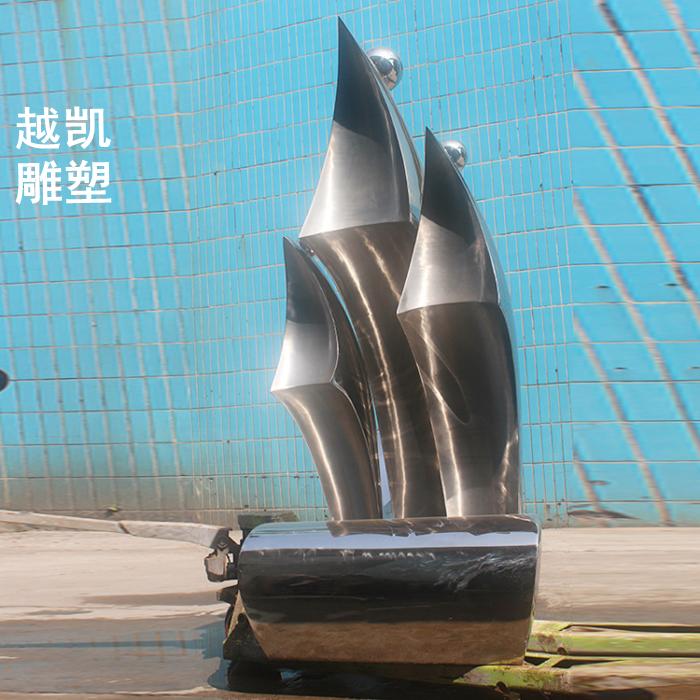 欧式风帆雕塑方案 水景风帆雕塑展示 风帆雕塑加工商 景观雕塑