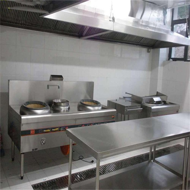 东莞市厨房厨具设备工程安装公司排烟送风管道，油烟净化器安装