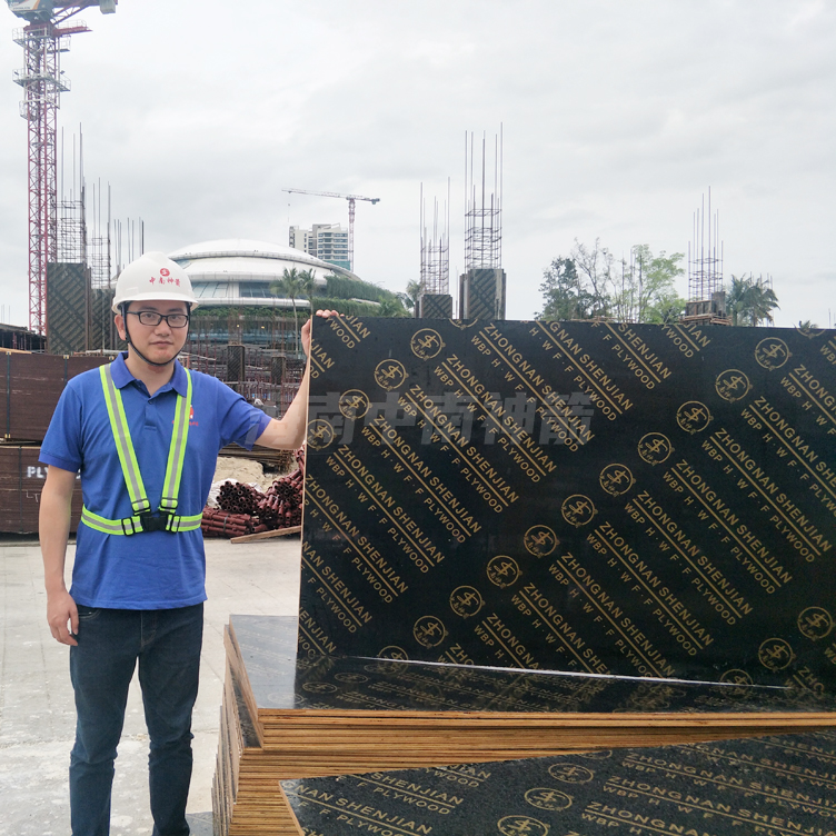 覆膜板厂家 供应清水模板 桥梁高层房建工地工程黑覆膜板