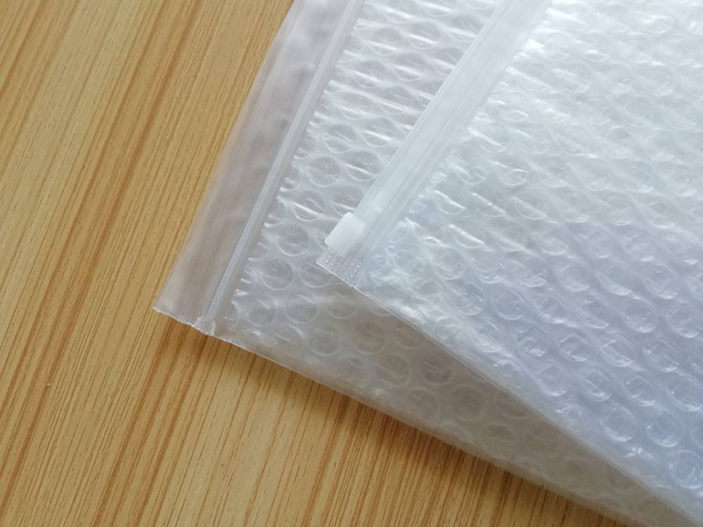 透明拉链气泡袋 PE复合气泡拉链袋自封袋 可印刷包装袋