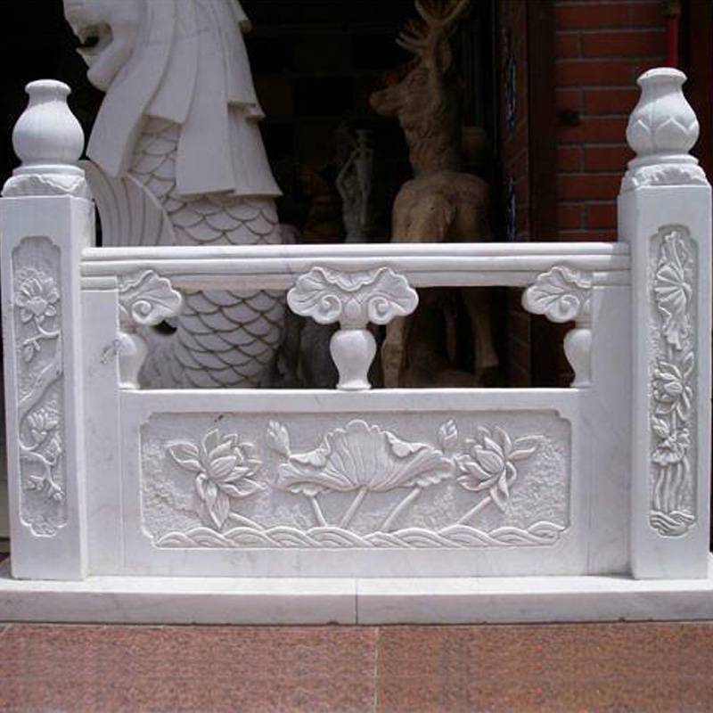 汉白玉石栏杆厂家-汉白玉栏杆批发定做就到曲阳县聚隆园林雕塑
